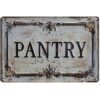 Breakfast Bar Sign Rustic Metal Pantry Decor