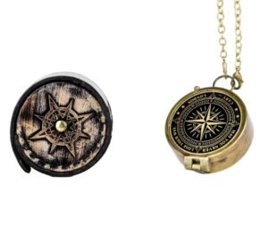 Handmade Antique Vintage Brass Compass